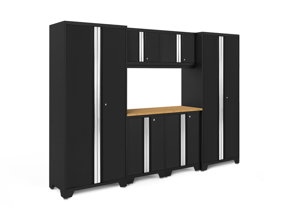 NewAge Garage Cabinets Bold Series 7-Piece Cabinet Set with 30 in. RTA Lockers-73026-Garage Giant