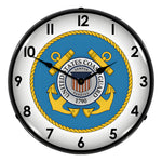 Collectable Sign and Clock US Coast Guard Backlit Wall Clock-1302419-Garage Giant 
