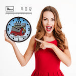 Collectable Sign and Clock Flathead V8 Backlit Wall Clock-1311471-Garage Giant 