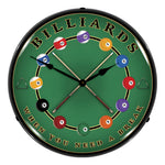 Collectable Sign and Clock Billiards Wall Backlit Clock-1311473-Garage Giant 