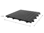 NewAge Garage Flooring Diamond Pattern Polypropylene Garage Flooring Tiles 600 sq. ft. Flooring Bundle - Black and NewAge Blue Checkered Pattern-12577-Garage Giant 