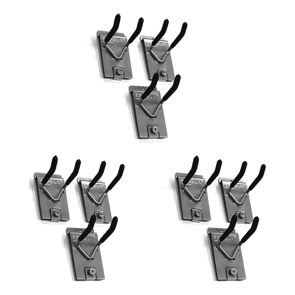 Proslat 4-Inch Double Hook (9-Pack)-13311K-Garage Giant