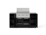 NewAge Outdoor Kitchens Outdoor Grill Island Aluminum 6-Piece Cabinet Set with 1 Door, Grill Cabinet, Performance Grill and Countertops 