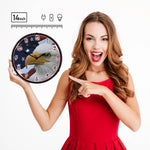 Collectable Sign and Clock American Bald Eagle Backlit Wall Clock-1404499-Garage Giant 