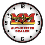 Collectable Sign and Clock Minneapolis Moline Backlit Wall Clock-1404501-Garage Giant 