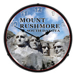 Collectable Sign and Clock Mount Rushmore Backlit Wall Clock-1404502-Garage Giant 