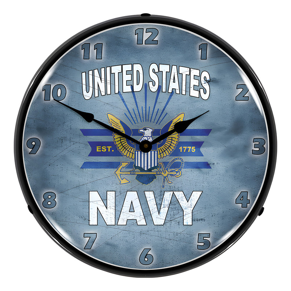 Collectable Sign and Clock United States Navy Backlit Wall Clock-1407524-Garage Giant