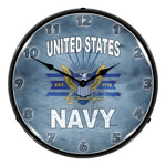 Collectable Sign and Clock United States Navy Backlit Wall Clock-1407524-Garage Giant 