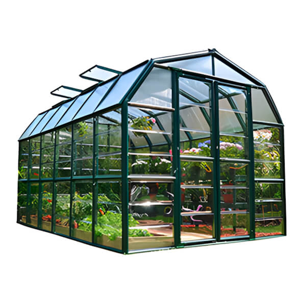 Rion Grand Gardener 2 Series 8' x 12' Greenhouse Kit (Clear)-HG7212C-Garage Giant