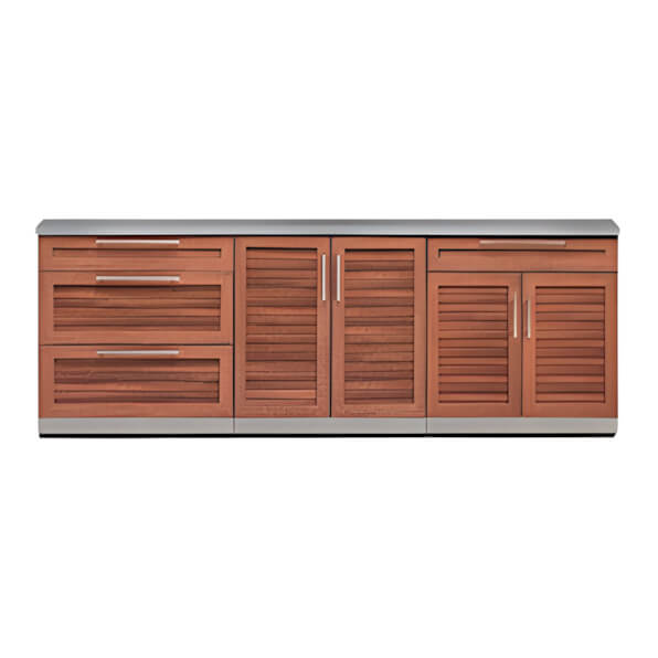 NewAge Outdoor Kitchens Grove 4-Piece Outdoor Kitchen Set with Countertops - Thumbnail 2