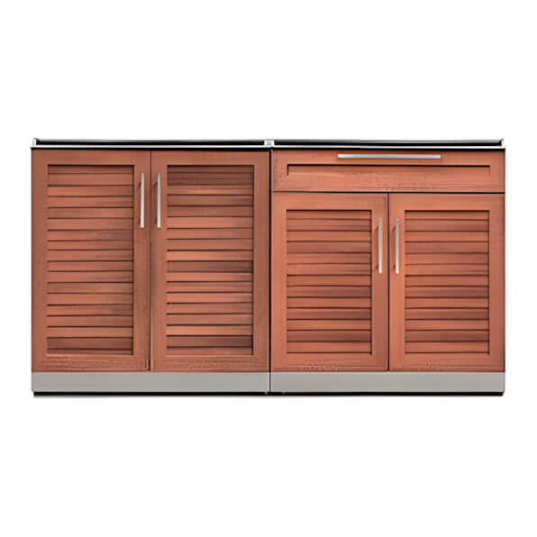 NewAge Outdoor Kitchens Grove 2-Piece Outdoor Kitchen Set (No Countertop)-65688-Garage Giant