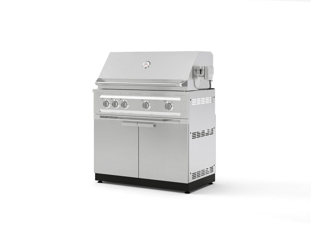 NewAge Outdoor Kitchens Stainless Steel 2-Piece Cabinet set with Grill Cabinet and Platinum Grill-74811-Garage Giant