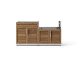 NewAge Outdoor Kitchens Stainless Steel 2-Piece Cabinet set with Bar and Grill Cabinet-67616-Garage Giant 