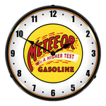 Collectable Sign and Clock Meteeor Gasoline Backlit Wall Clock-1503587-Garage Giant 