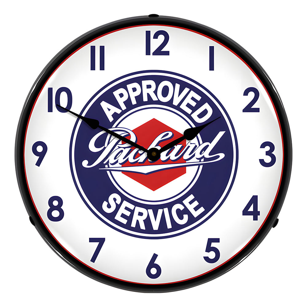 Collectable Sign and Clock Packard Approved Service Backlit Wall Clock-1505590-Garage Giant