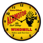 Collectable Sign and Clock Aermotor Windmill Backlit Wall Clock-1507613-Garage Giant 