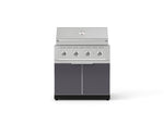 NewAge Outdoor Kitchens Aluminum 2-Piece Cabinet Set with Grill Cabinet and Performance Grill-74801-Garage Giant 
