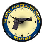 Collectable Sign and Clock Lawful Concealed Carry Backlit Wall Clock-1602636-Garage Giant 