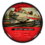 Collectable Sign and Clock Rock Island Rockets Backlit Wall Clock-1611681-Garage Giant 