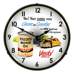 Collectable Sign and Clock Veedol Motor Oil Backlit Wall Clock-1612687-Garage Giant 