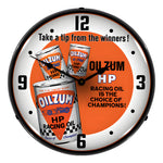 Collectable Sign and Clock Oilzum HP Oil Backlit Wall Clock-1612691-Garage Giant 