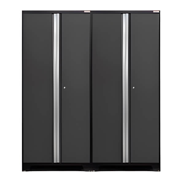 NewAge Garage Cabinets 2 x PRO Series Grey Multi-Use Lockers-52005-2-Garage Giant