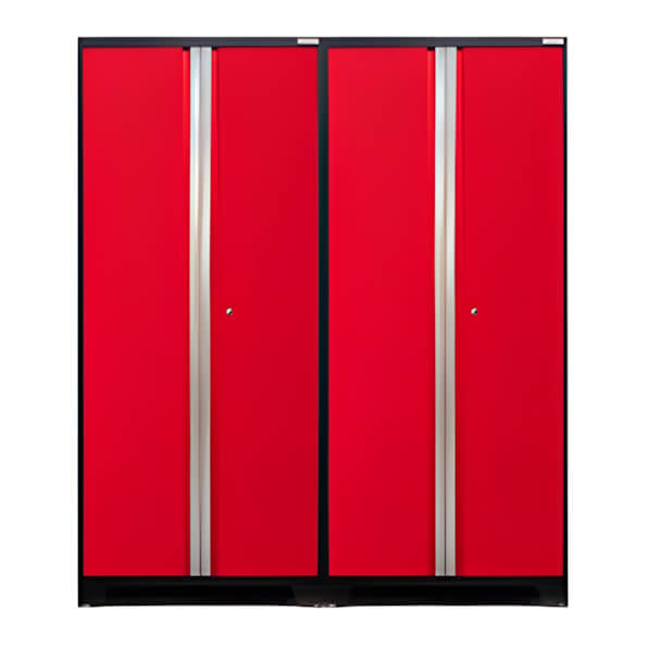 NewAge Garage Cabinets 2 x PRO Series Red Multi-Use Lockers-52205-2-Garage Giant
