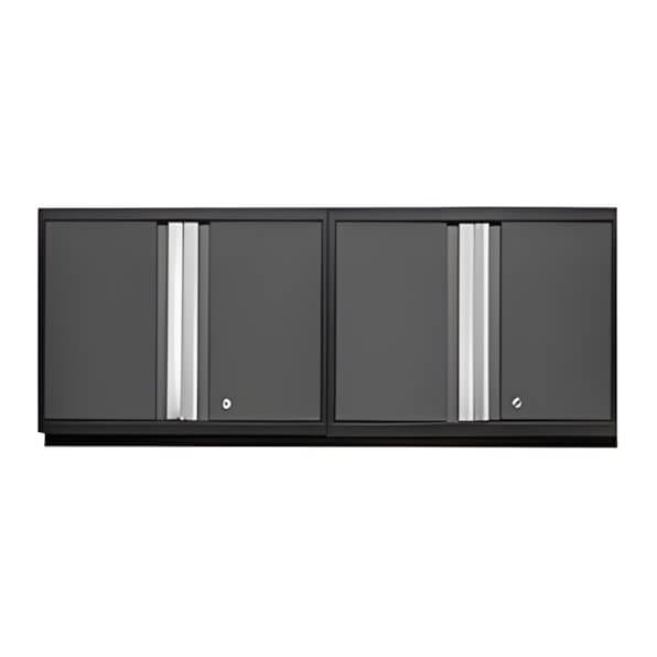 NewAge Garage Cabinets 2 x PRO Series Grey Wall Cabinets-52000-2-Garage Giant