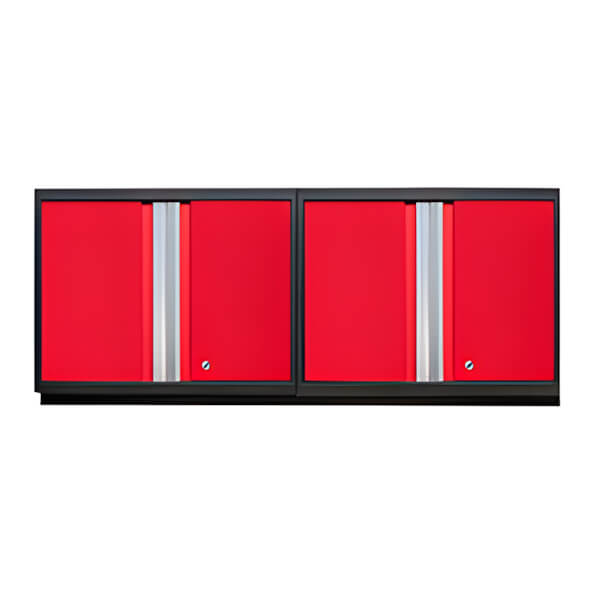 NewAge Garage Cabinets 2 x PRO Series Red Wall Cabinets-52200-2-Garage Giant