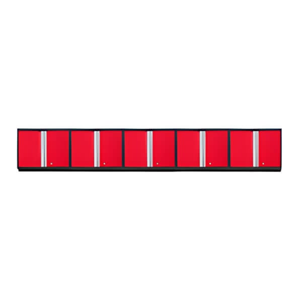 NewAge Garage Cabinets 5 x PRO Series Red Wall Cabinets-52200-5-Garage Giant