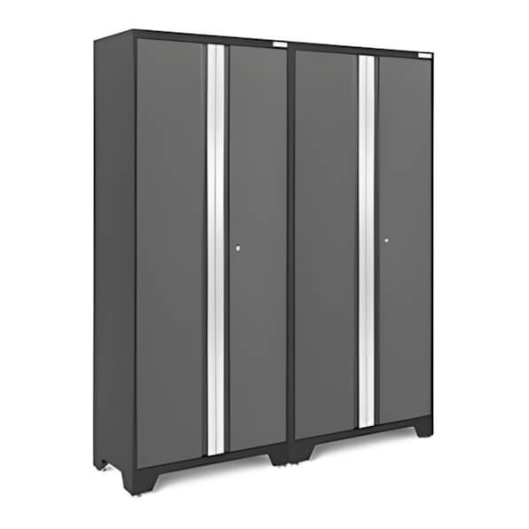 NewAge Garage Cabinets 2 x BOLD Series Grey Lockers-50004-2-Garage Giant