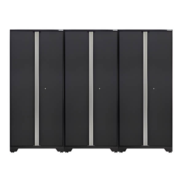 NewAge Garage Cabinets 3 x BOLD Series Grey Lockers-50004-3-Garage Giant