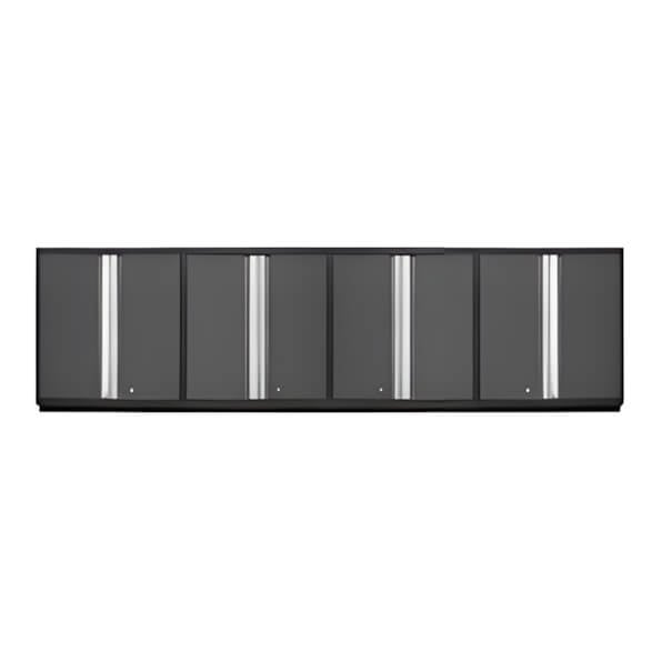 NewAge Garage Cabinets 4 x PRO Series Grey Tall Wall Cabinets-52015-4-Garage Giant