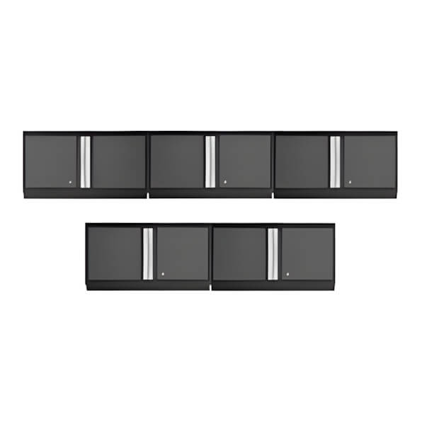 NewAge Garage Cabinets 5 x BOLD Series Grey 36