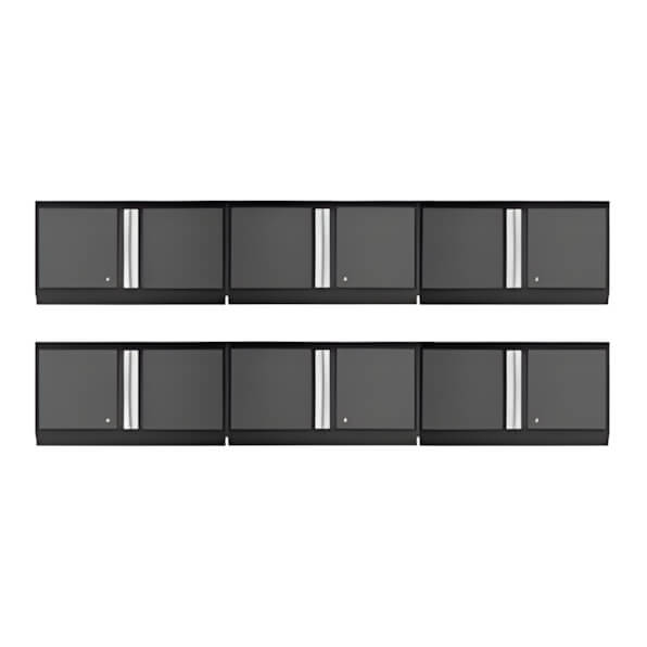 NewAge Garage Cabinets 6 x BOLD Series Grey 36