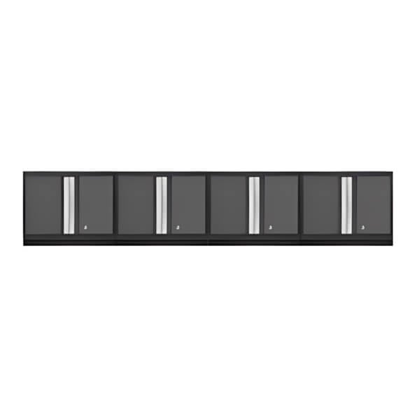 NewAge Garage Cabinets 4 x BOLD Series Grey Wall Cabinets-50000-4-Garage Giant