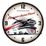 Collectable Sign and Clock Pennsey Aero Train Backlit Wall Clock-1712821-Garage Giant 