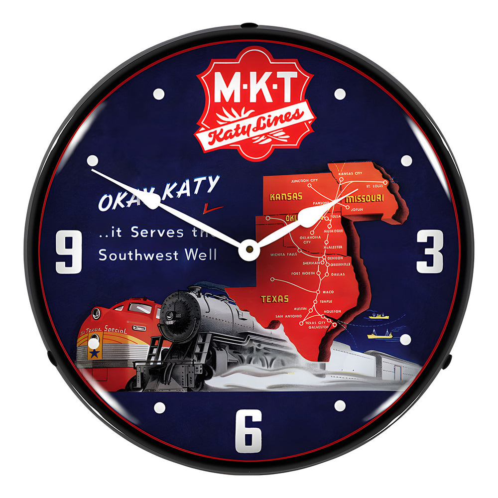 Collectable Sign and Clock MKT Katy Lines Backlit Wall Clock-1712822-Garage Giant