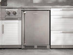 NewAge Outdoor Kitchens Stainless Steel 4-Piece Cabinet Set with Sink, Bar, Grill Cabinet and Stainless Steel Door Fridge-71500-Garage Giant 