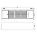 Dragonfire Tools Pro Series 18-Drawer 9-Foot Workbench (Grey) 