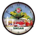 Collectable Sign and Clock Sinclair HC Gasoline Backlit Wall Clock-1802838-Garage Giant 