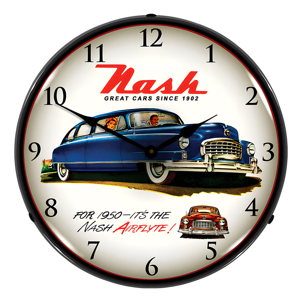 1950 Nash Backlit Wall Clock