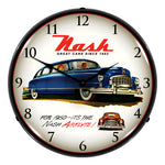Collectable Sign and Clock 1950 Nash Backlit Wall Clock-1802845-Garage Giant 