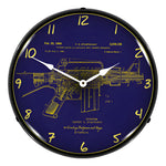 Collectable Sign and Clock AR-15 Patent Blueprint Backlit Wall Clock-1807869-Garage Giant 