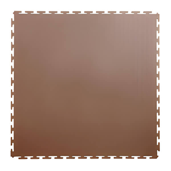 Lock-Tile 7mm Brown PVC Smooth Tile (50 Pack)-SM004-50-Garage Giant