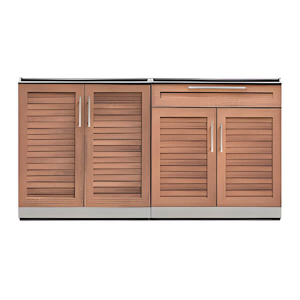 NewAge Outdoor Kitchens Grove 2-Piece Outdoor Kitchen Set (No Countertop)-66725-Garage Giant