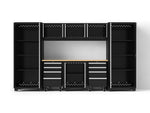 NewAge Garage Cabinets Bold Series XL 9-Piece Garage Cabinets Set with Tool, Base, Wall Cabinets and 30 in. Lockers-64036-Garage Giant 