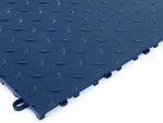 NewAge Garage Flooring Diamond Pattern Polypropylene Garage Flooring Tiles 600 sq. ft. Flooring Bundle - Black and NewAge Blue Checkered Pattern-12577-Garage Giant 