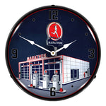 Collectable Sign and Clock Marathon Gas Backlit Wall Clock-1902875-Garage Giant 