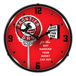 Collectable Sign and Clock Frontier Gas Backlit Wall Clock-1902876-Garage Giant 